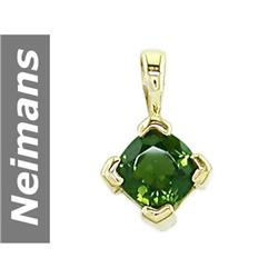 .35 ct Green Tourmaline Pendant 14kt Gold