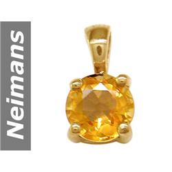 .47 ct Citrine Pendant 14kt Gold