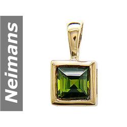 .35 ct Green Tourmaline Pendant 14kt Gold