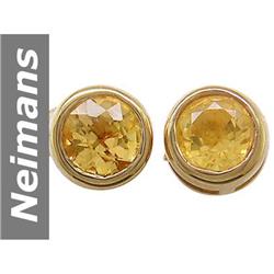.50 ct Citrine Earrings 14kt Gold