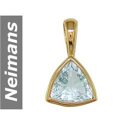 .75 ct Aquamarine Pendant 14kt Gold