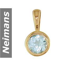 .75 ct Aquamarine Pendant 14kt Gold