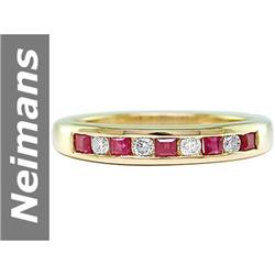 .75 ct Ruby & Diamond Ring 14kt Gold