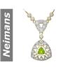 Image 1 : 2.71 ct Peridot & Diamond Necklace 14kt Gold