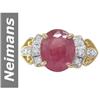 Image 1 : 6.20 ct Ruby & Diamond Ring 14kt Gold