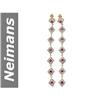 Image 1 : 4.34 ct Ruby & Diamond Earrings 14kt Gold