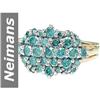 Image 1 : 1.15 ct Blue Diamond Ring 14kt Gold