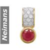 Image 1 : .70 ct Ruby & Diamond Pendant 14kt Gold