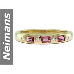 .40 ct Pink Tourmaline & Diamond Ring 14kt Gold