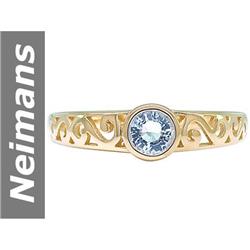 .35 ct Aquamarine Ring 14kt Gold
