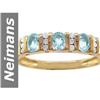 Image 1 : .75 ct Aquamarine & Diamond Ring 14kt Gold