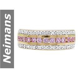 .78 ct Pink Sapphire & Diamond Ring 14kt Gold