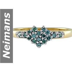 .22 ct Blue Diamond Ring 14kt Gold