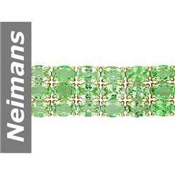 71.40 ct Tsavorite Bracelet 14kt Gold