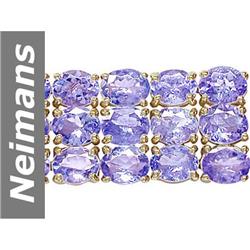 39.90 ct Tanzanite Bracelet 14kt Gold