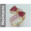 Image 1 : 7.00 ct Pink Sapphire & Ruby Ring 14kt Gold