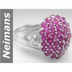Hot 2.45 ct  Burma Ruby & Diamond Ring 14kt Gold