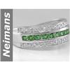 Image 1 : Gem quality 0.67 ct Tsavorite & Diamond Ring 14kt Gold