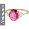 Image 1 : 2.15 ct Pink Tourmaline & Diamond Ring 14kt Gold