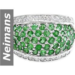 Must Have 2.27 ct Tsavorite & Diamond Ring 14kt Gold