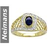 Image 1 : 1.10 ct Sapphire & Diamond Ring 14kt Gold