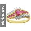 Image 1 : 1.31 ct Ruby & Diamond Ring 14kt Gold