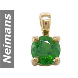 .40 ct Chrome Diopside Pendant 14kt Gold