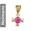Image 1 : .25 ct Ruby Pendant 14kt Gold