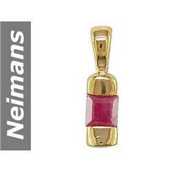 .25 ct Ruby Pendant 14kt Gold