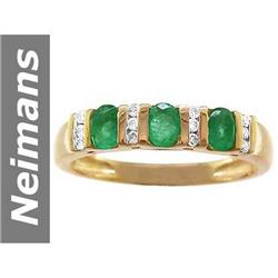 .68 ct Emerald & Diamond Ring 14kt Gold