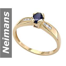 .56 ct Sapphire & Diamond Ring 14kt Gold