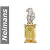 Image 1 : 2.03 ct Citrine & Diamond Pendant 14kt Gold