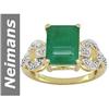 Image 1 : 4.69 ct Emerald & Diamond Ring 14kt Gold