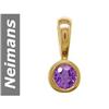 Image 1 : .20 ct Amethyst Pendant 14kt Gold