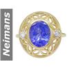 Image 1 : 2.96 ct Tanzanite & Diamond Ring 14kt Gold