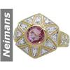 Image 1 : 1.33 ct Pink Tourmaline & Diamond Ring 14kt Gold