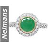 Image 1 : 2.21 ct Emerald & Diamond Ring 14kt Gold