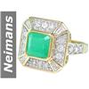 Image 1 : 3.66 ct Emerald & Diamond Ring 14kt Gold