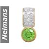 Image 1 : .60 ct Peridot & Diamond Pendant 14kt Gold