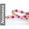 Image 1 : 15.12 ct Pink Sapphire & Ruby Bracelet 14kt Gold