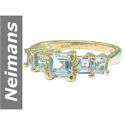 1.50 ct Aquamarine Ring 14kt Gold