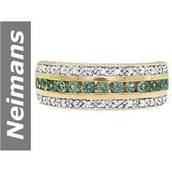 .78 ct Green Sapphire & Diamond Ring 14kt Gold