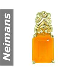 2.50 ct Fire Opal Pendant 14kt Gold