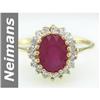 Image 1 : Hot 1.75 ct  Quality Ruby & Diamond Ring 14kt Gold