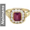Image 1 : 2.26 ct Pink Tourmaline & Diamond Ring 14kt Gold