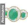 Image 1 : 3.80 ct Emerald & Diamond Ring 14kt Gold