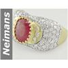 Image 1 : Stunning 5.03 ct Ruby & Diamond Ring 14kt Gold