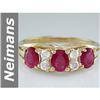 Image 1 : Gem quality 1.80 ct Ruby & Diamond Ring 14kt Gold