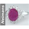 Image 1 : Elegant 3.71 ct  Rare Ruby & Diamond Ring 14kt Gold