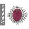 Image 1 : 15.10 ct Ruby & Diamond Ring 14kt Gold